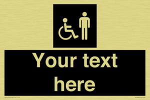 Custom information: black panel disabled and male